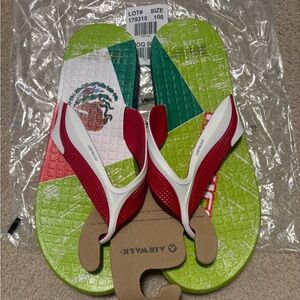 Airwalk: Mexico Futbol/Soccer Men’s Sandals -Mexicos National Soccer Team-